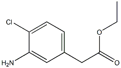 4-CHLORO-3-AMINO-PHENYLACETIC ACID ETHYL ESTER 结构式