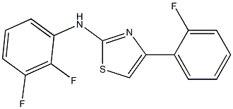 2-(2,3-DIFLUOROPHENYL)AMINO-4-(2-FLUOROPHENYL)THIAZOLE 结构式