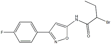 2-BROMO-N-(3-(4-FLUOROPHENYL)ISOXAZOL-5-YL)BUTANAMIDE 结构式