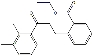 3-(2-CARBOETHOXYPHENYL)-2',3'-DIMETHYLPROPIOPHENONE 结构式