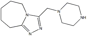 3-(PIPERAZIN-1-YLMETHYL)-6,7,8,9-TETRAHYDRO-5H-[1,2,4]TRIAZOLO[4,3-A]AZEPINE 结构式