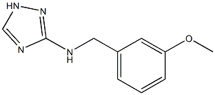 N-(3-METHOXYBENZYL)-1H-1,2,4-TRIAZOL-3-AMINE 结构式