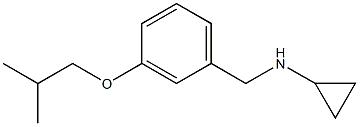 (1R)CYCLOPROPYL[3-(2-METHYLPROPOXY)PHENYL]METHYLAMINE 结构式