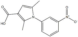 2,5-DIMETHYL-1-(3-NITROPHENYL)-1H-PYRROLE-3-CARBOXYLIC ACID 结构式