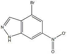 4-BROMO-6-NITROINDAZOLE 结构式