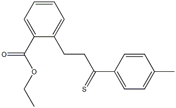 3-(2-Carboethoxyphenyl)-4'-methylthiopropiophenone 结构式