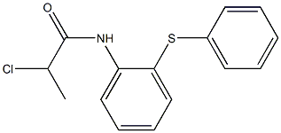 2-CHLORO-N-[2-(PHENYLTHIO)PHENYL]PROPANAMIDE 结构式
