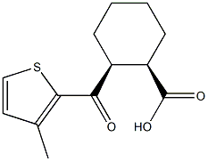 CIS-2-(3-METHYL-2-THENOYL)CYCLOHEXANE-1-CARBOXYLIC ACID 结构式