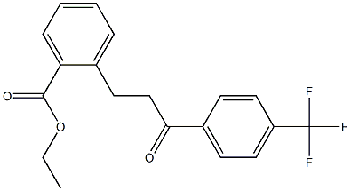 3-(2-CARBOETHOXYPHENYL)-4'-TRIFLUOROMETHYLPROPIOPHENONE 结构式