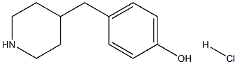 4-(哌啶-4-基甲基)苯酚盐酸盐 结构式