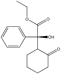 (S)-2-(2'-Oxocyclohexyl)-2-phenylglycolic acid ethyl ester 结构式