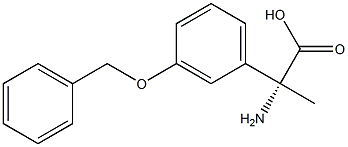 (2R)-2-AMINO-2-[3-(PHENYLMETHOXY)PHENYL]PROPANOIC ACID 结构式