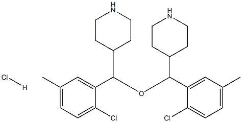 2-CHLORO-5-METHYLPHENYL-4-PIPERIDINYLMETHYL ETHER HYDROCHLORIDE 结构式