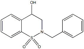 2-BENZYL-3,4-DIHYDRO-2H-1,2-BENZOTHIAZIN-4-OL 1,1-DIOXIDE 结构式