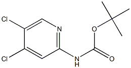 2-(BOC-AMINO)-4,5-DICHLOROPYRIDINE 结构式