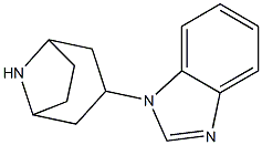 1-(8-偶氮二环[3.2.1]辛基)-1H-苯并咪唑 结构式