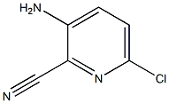 3-AMINO-6-CHLOROPYRIDINE-2-CARBONITRILE 结构式