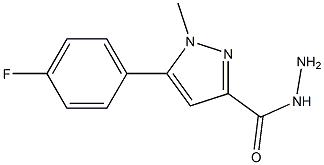 5-(4-Fluorophenyl)-1-methyl-1H-pyrazole-3-carbohydrazide 结构式