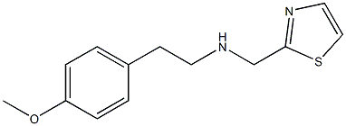 [2-(4-METHOXY-PHENYL)-ETHYL]-THIAZOL-2-YLMETHYL-AMINE 结构式