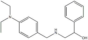 2-((4-(DIETHYLAMINO)BENZYL)AMINO)-1-PHENYLETHANOL 结构式