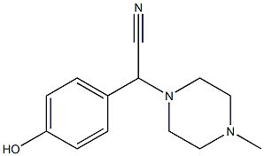 (4-Hydroxyphenyl)(4-methylpiperazin-1-yl)acetonitrile 结构式