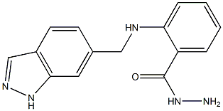 2-[(1H-INDAZOL-6-YLMETHYL)-AMINO]-BENZOIC ACID HYDRAZIDE 结构式