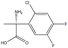 (2R)-2-AMINO-2-(2-CHLORO-4,5-DIFLUOROPHENYL)PROPANOIC ACID 结构式