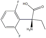 (2S)-2-AMINO-2-(2,6-DIFLUOROPHENYL)BUTANOIC ACID 结构式