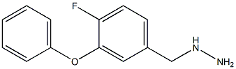 (4-FLUORO-3-PHENOXY-BENZYL)-HYDRAZINE 结构式