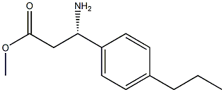Methyl (3S)-3-amino-3-(4-propylphenyl)propanoate 结构式