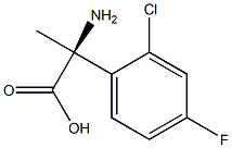 (2S)-2-Amino-2-(2-chloro-4-fluorophenyl)propanoic acid 结构式