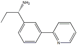 (1S)-1-(3-(2-PYRIDYL)PHENYL)PROPYLAMINE 结构式