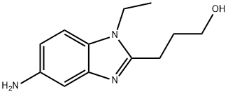 3-(5-AMINO-1-ETHYL-1H-BENZOIMIDAZOL-2-YL)-PROPAN-1-OL 结构式