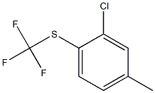 2-CHLORO-4-METHYL-1-TRIFLUOROMETHYLTHIO-BENZENE 结构式