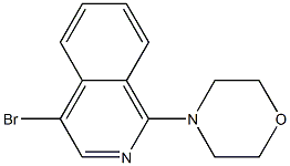 4-BROMO-1-(MORPHOLIN-4-YL)ISOQUINOLINE 结构式