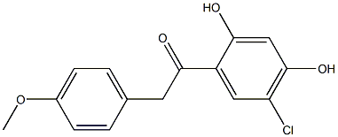 5'-CHLORO-2',4'-DIHYDROXY-2(4'-METHOXYPHENYL)ACETOPHENONE 结构式