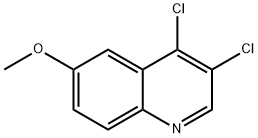 3,4-DICHLORO-6-METHOXYQUINOLINE 结构式