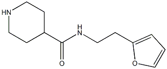 N-[2-(2-FURYL)ETHYL]PIPERIDINE-4-CARBOXAMIDE 结构式