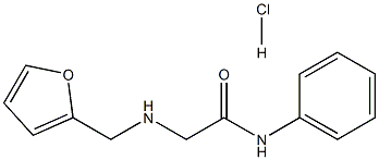 2-[(2-FURYLMETHYL)AMINO]-N-PHENYLACETAMIDE HYDROCHLORIDE 结构式