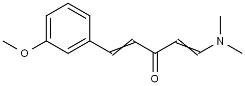 1-(DIMETHYLAMINO)-5-(3-METHOXYPHENYL)-1,4-PENTADIEN-3-ONE 结构式