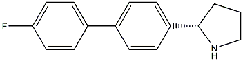 (2S)-2-[4-(4-FLUOROPHENYL)PHENYL]PYRROLIDINE 结构式