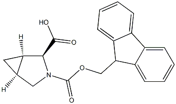 FMOC-(R,S)-3,4-CIS-METHANOPROLINE 结构式