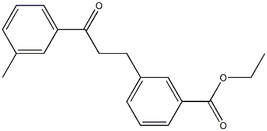 3-(3-CARBOETHOXYPHENYL)-3'-METHYLPROPIOPHENONE 结构式