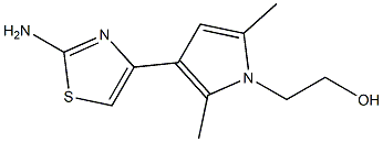 2-(3-(2-氨基噻唑-4-基)-2,5-二甲基-1H-吡咯-1-基)乙-1-醇 结构式
