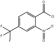 2-硝基-4-三氟甲基苯甲酰氯 结构式