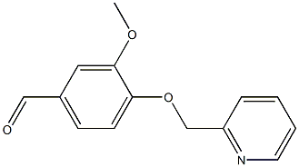 3-METHOXY-4-(PYRIDIN-2-YLMETHOXY)BENZALDEHYDE 结构式