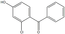 (2-Chloro-4-hydroxyphenyl)phenylmethanone 结构式