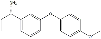 (1S)-1-[3-(4-METHOXYPHENOXY)PHENYL]PROPYLAMINE 结构式