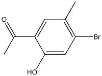 2-ACETYL-4-METHYL-5-BROMOPHENOL 结构式