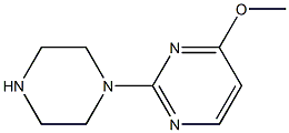 4-甲氧基-2-哌嗪-1-基嘧啶 结构式